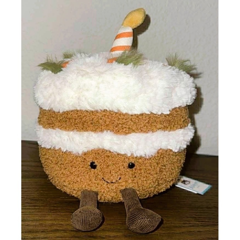 Jellycat London Amuseables Carrot Cake Plush AUTHENTIC w/Dust Bag SAME DAY SHIP